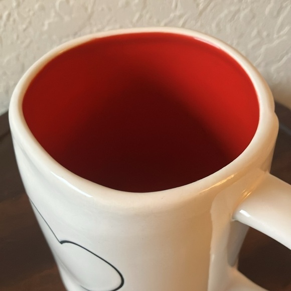Rae Dunn: White/ Red interior Valentine Heart Mug- Coffee/Tea - Picture 13 of 16
